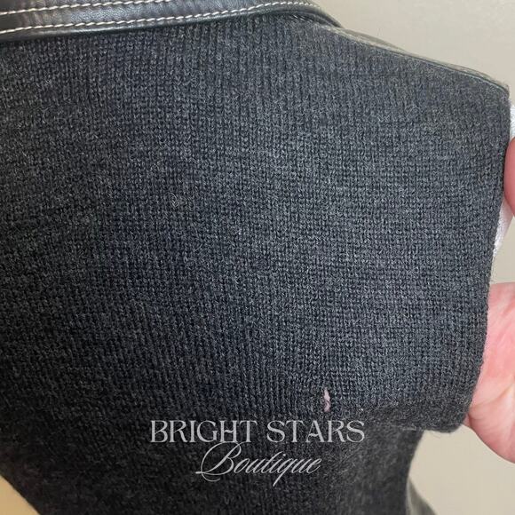 Rare Vintage Leather Wool Vest ASO Faith Lehane BtVS Womens Small Vintage 90s - Picture 13 of 15